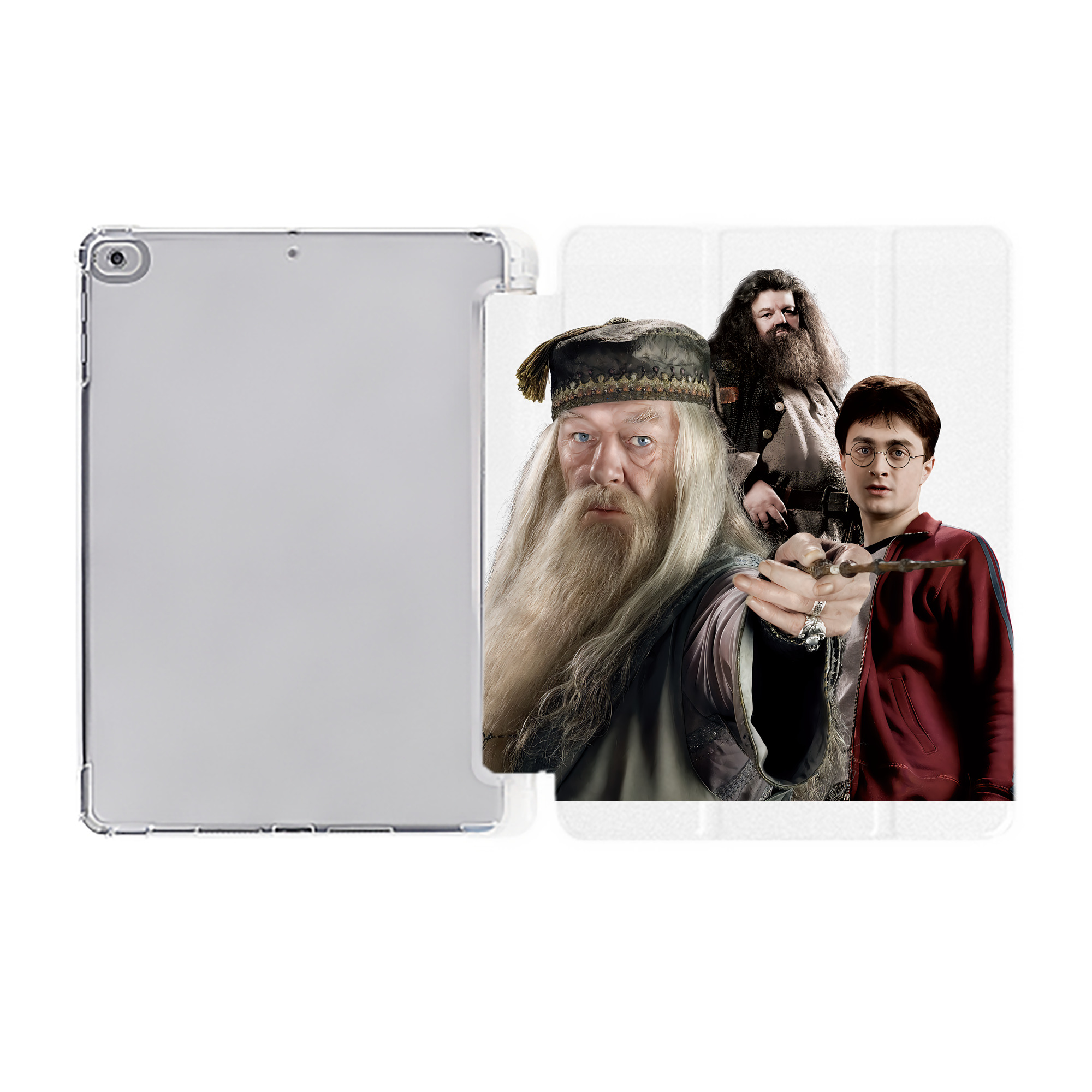 （画像用） Harry Potter ハリー・ポッターシリーズ IPad ケース ペン収納付き 三つ折りスタンド PUレザー×シリコン 対応機種9.5/10.5/10.9インチ